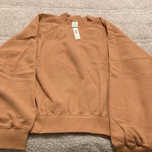 PINK Victoria's Secret Brown Mock Neck Sweatshirt